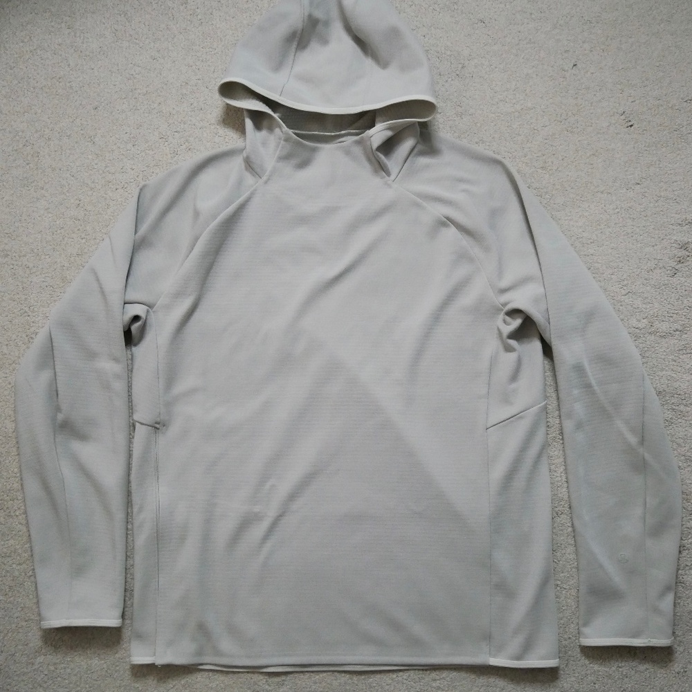 Lululemon men's GridLiner Fleece Hoodie Beige